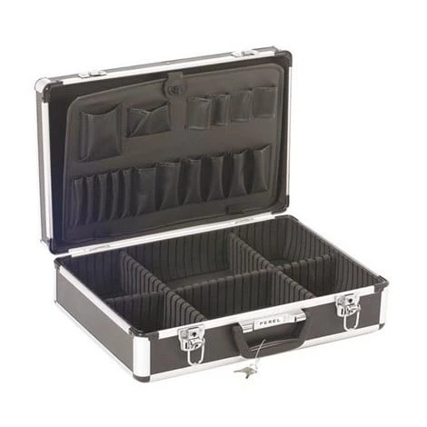 PEREL Valise Aluminium 455 X 330 X 152 Mm Noir 1 PEREL Valise Aluminium 455 X 330 X 152 Mm Noir