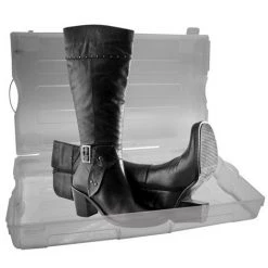 PEREL Boîte À Chaussures En Plastique Transparent