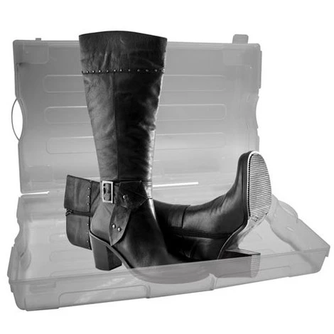 PEREL Boîte À Chaussures En Plastique Transparent 1 PEREL Boîte À Chaussures En Plastique Transparent