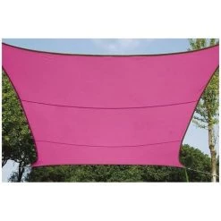 PEREL Voile Solaire - Carré - 3.6 X 3.6 M - Couleur: Fuchsia