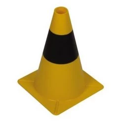 PEREL Cône Jaune/Noir 30 Cm