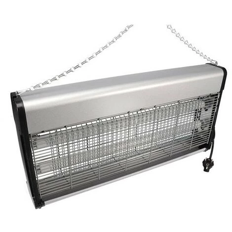 Pack PEREL 2x Destructeurs D'insectes Electrique 40W Anti-Moustique 230V 150m2 - Gris 3 Pack PEREL 2x Destructeurs D'insectes Electrique 40W Anti-Moustique 230V 150m2 - Gris – Image 3