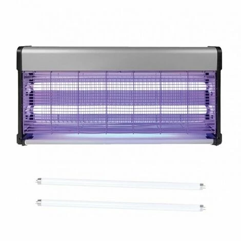 Pack PEREL Destructeurs D'insectes Electrique 40W Anti-Moustique + 2 Tubes - Gris 1 Pack PEREL Destructeurs D'insectes Electrique 40W Anti-Moustique + 2 Tubes - Gris