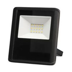 PEREL Projecteur Led D'Extérieur - 10 W, Blanc Neutre - Noir
