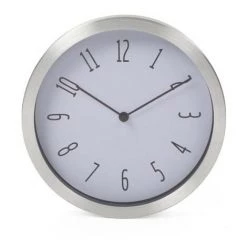 PEREL Horloge Murale En Aluminium - Ø 20 Cm