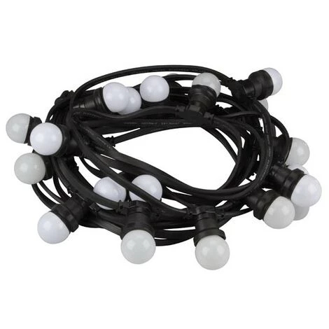 PEREL Guirlande De Fête À Led Avec 20 Lampes Led Blanc Chaud 1 PEREL Guirlande De Fête À Led Avec 20 Lampes Led Blanc Chaud