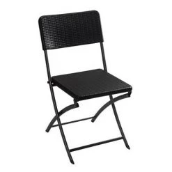 PEREL Chaise Pliante - Imitation Rotin