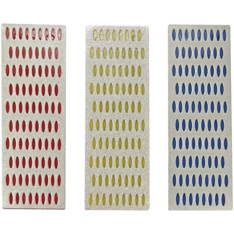 JEU DE PIERRES À AIGUISER AU DIAMANT - 3 PCS PEREL HFIS3 1 JEU DE PIERRES À AIGUISER AU DIAMANT - 3 PCS PEREL HFIS3