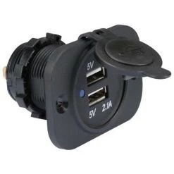 PEREL Connexion Usb À Encastrer (Entrée 12-24 Vcc, Sortie 5 V)