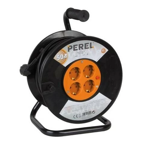 PEREL Enrouleur De Cable 50 M - 3G1.5 1 PEREL Enrouleur De Cable 50 M - 3G1.5