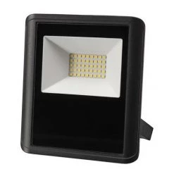 PEREL Projecteur Led D'Extérieur - 30 W Blanc Neutre - Noir