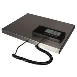 PEREL Balance Postale Numérique 150kg Ecran LCD Déporté - Gris