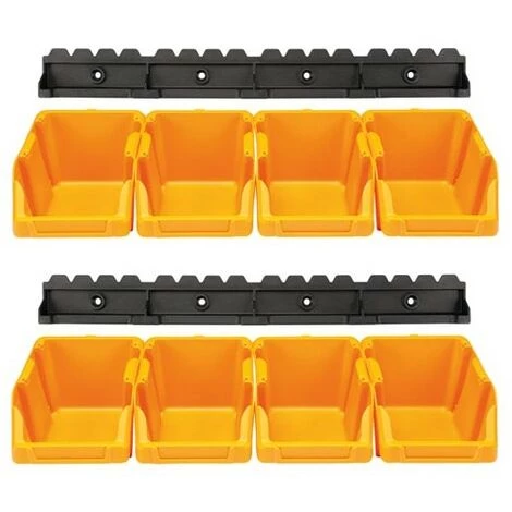 PEREL Jeu De Bacs À Bec - 8 Pcs - 103 X 165 X 75 Mm - Jaune 1 PEREL Jeu De Bacs À Bec - 8 Pcs - 103 X 165 X 75 Mm - Jaune