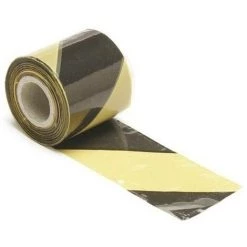 PEREL RUBAN DE SIGNALISATION NOIR/JAUNE - 100 M 1188-100 RI8959