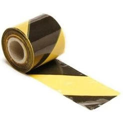 PEREL RUBAN DE SIGNALISATION NOIR/JAUNE - 250 M 1188-250 RI8960