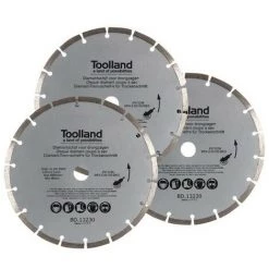 PEREL JEU DE DISQUES DE DIAMANT - 230 Mm - SEGMENTE - 3 PIECES BD13230 RI7708