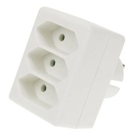 PEREL FICHE MULTIPLE. 3 PRISES EURO EB13 RI9448 1 PEREL FICHE MULTIPLE. 3 PRISES EURO EB13 RI9448