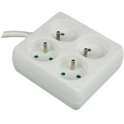 PEREL BLOC MULTIPRISE. 4 PRISES - CARRE EB22 RI9451