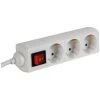 PEREL BLOC MULTIPRISE. 3 PRISES AVEC INTERRUPTEUR - CABLE DE 3 M EB3S-3-G RI14664