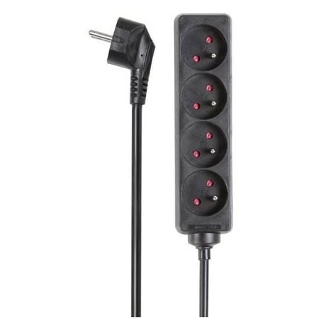 PEREL BLOC MULTIPRISE. 4 PRISES - CABLE DE 5 M EB4BLN-5 RI9465 1 PEREL BLOC MULTIPRISE. 4 PRISES - CABLE DE 5 M EB4BLN-5 RI9465