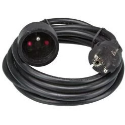 PEREL RALLONGE - 3 M - NOIR - 3G1.5 EC03B RI9502