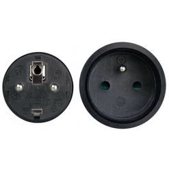 PEREL RALLONGE - 3 M - NOIR - 3G1.5 EC03B RI9502 -PEREL Soldes 1520548 3