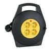 PEREL ENROULEUR DE CABLE 10 M - 3G1.5 - 4 PRISES ECR10-G RI14710