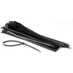 PEREL COLLIERS DE SERRAGE EN NYLON - 8.8 X 500 Mm - NOIR (100 Pcs) ECTB500 RI9624
