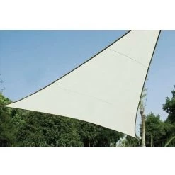 PEREL VOILE SOLAIRE - TRIANGLE - 5 X 5 X 5 M - COULEUR: CREME GSS3500 RI8383