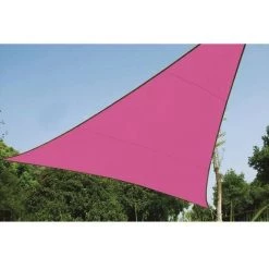 PEREL VOILE SOLAIRE - TRIANGLE - 5 X 5 X 5 M - COULEUR: FUCHSIA GSS3500FU RI8385