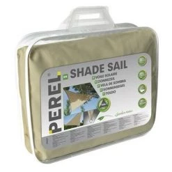 PEREL VOILE SOLAIRE PERMEABLE - TRIANGLE - 5 X 5 X 5 M - COULEUR : CHAMPAGNE GSS3500PE RI8387 -PEREL Soldes 1521055 3