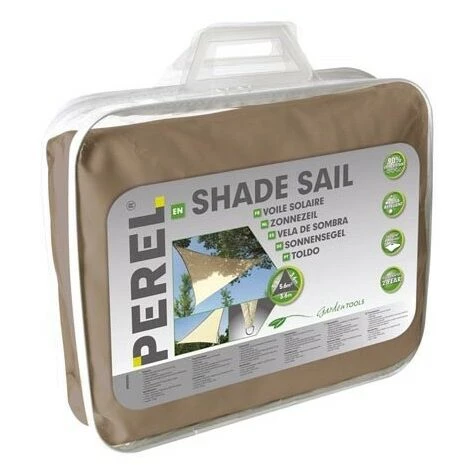PEREL VOILE SOLAIRE - TRIANGLE - 5 X 5 X 5 M - COULEUR: GRIS TAUPE GSS3500TA RI8388 2 PEREL VOILE SOLAIRE - TRIANGLE - 5 X 5 X 5 M - COULEUR: GRIS TAUPE GSS3500TA RI8388 – Image 2