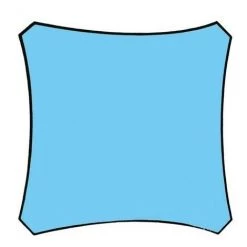 PEREL VOILE SOLAIRE - CARRE - 5 X 5 M - COULEUR : BLEU CIEL GSS4500BL RI8396 -PEREL Soldes 1521064 4