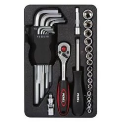 PEREL JEU D'OUTILS - 28 Pcs HSET13 RI7486
