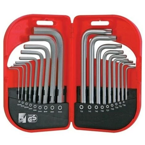 PEREL JEU DE CLEFS - HEXAGONAL ETOILE - 18 Pcs HSET18 RI7491 1 PEREL JEU DE CLEFS - HEXAGONAL ETOILE - 18 Pcs HSET18 RI7491