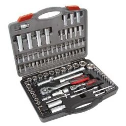 PEREL ENSEMBLE CLE A DOUILLE ET EMBOUTS 1/2 & 1/4 - 94 Pcs HSETPRO8 RI7506