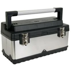 PEREL BOITE A OUTILS - ACIER INOXYDABLE - 505 X 235 X 225 Mm OTBA6 RI7038