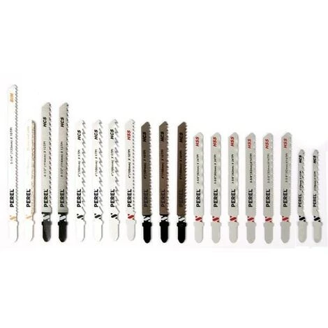 PEREL ENSEMBLE DE LAMES POUR SCIES SAUTEUSE - 19 Pcs PJS1 RI7748 2 PEREL ENSEMBLE DE LAMES POUR SCIES SAUTEUSE - 19 Pcs PJS1 RI7748 – Image 2