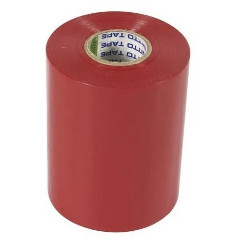 PEREL Nitto - Ruban Adhesif Isolant - Rouge - 100 Mm X 20 M 1 PEREL Nitto - Ruban Adhesif Isolant - Rouge - 100 Mm X 20 M