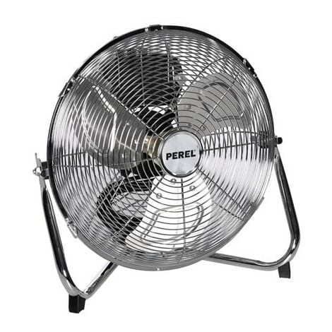 PEREL Ventilateur De Sol 30 Cm (12'') - Métallique 1 PEREL Ventilateur De Sol 30 Cm (12'') - Métallique