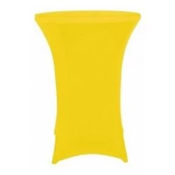 PEREL Housse - Pour Table Mange Debout - Jaune