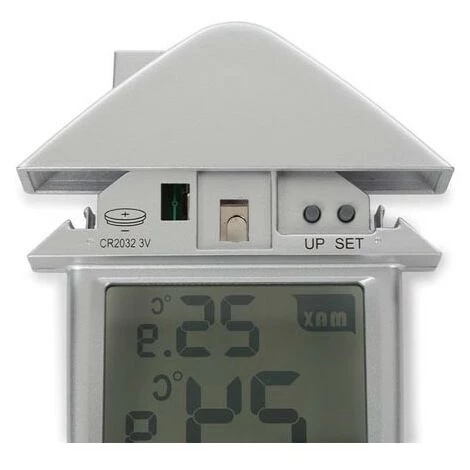 PEREL Thermomètre De Fenêtre Transparent Avec Indications Min/Max 2 PEREL Thermomètre De Fenêtre Transparent Avec Indications Min/Max – Image 2