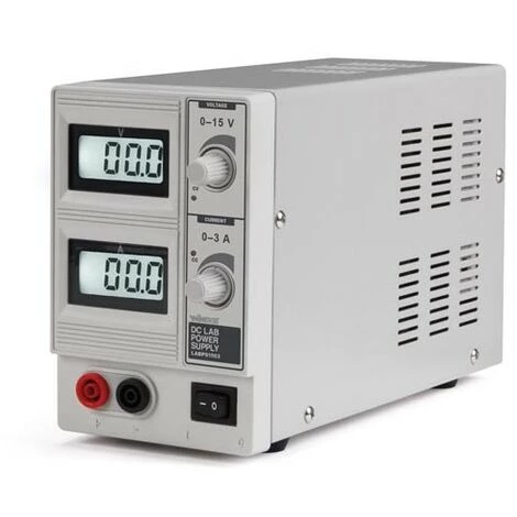 PEREL Alimentation Dc Lab À Double Afficheur Lcd - 0-15 Vcc 0-3 A Max 1 PEREL Alimentation Dc Lab À Double Afficheur Lcd - 0-15 Vcc 0-3 A Max