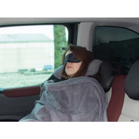 Perel Kit De Voyage Confort - Masque Pour Les Yeux, Coussin De Nuque Et Couverture 2 Perel Kit De Voyage Confort - Masque Pour Les Yeux, Coussin De Nuque Et Couverture – Image 2