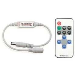 PEREL Mini Variateur Led - 1 Canal - Avec Télécommande Rf