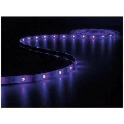 PEREL Kit Ruban À Led Flexible Piloté Par Musique Avec Contrôleur Et Alimentation - Rvb - 150 Led - 5 M - 12 Vcc