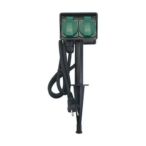 PEREL DOUBLE PRISE - USAGE A L'EXTERIEUR EG2W RI15134 1 PEREL DOUBLE PRISE - USAGE A L'EXTERIEUR EG2W RI15134