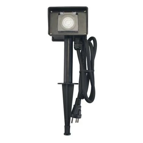 PEREL DOUBLE PRISE AVEC TEMPORISATEUR - USAGE A L'EXTERIEUR EG2WTM RI15135 1 PEREL DOUBLE PRISE AVEC TEMPORISATEUR - USAGE A L'EXTERIEUR EG2WTM RI15135