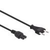 PEREL CABLE D'ALIMENTATION NOIR CEE 7/16 FICHE EURO C7 L 2 M H03VVH2-F 2G0.75 Mm² EPC020D075 RI15829