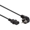 PEREL CABLE D'ALIMENTATION NOIR CEE 7/7 90o C13 L 2.5 M H05VV-F 3G1.0 Mm² EPC025A100 RI15155